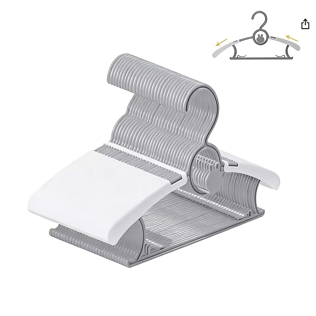 Baby Clothes Hangers Non-Slip Adjustable 11-14 Inch Kids Hangers Space Saving Stackable Toddler Infant Closet Hangers for Nursery Bedroom Wardrobe Organization