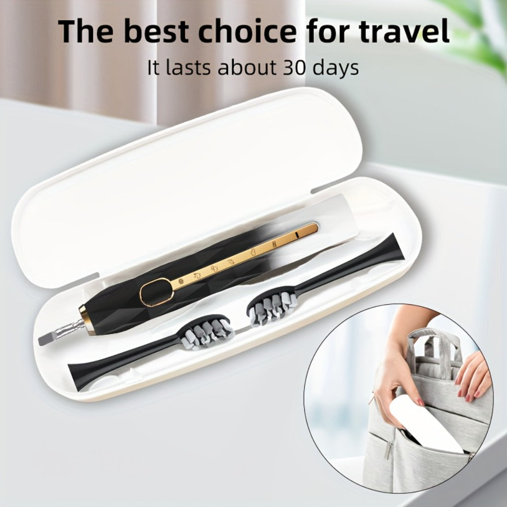 Sonic Electric Toothbrush IPX8 Waterproof USB Rechargeable with 10 Replacement Heads, Intelligent Timer, Travel Case & Charging Base ¨C 5 Colors for Men & Women