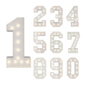 LED Marquee Numbers Balloon Frame Party Decoration 3FT 4FT Giant Pre-Cut Mosaic Number Lights