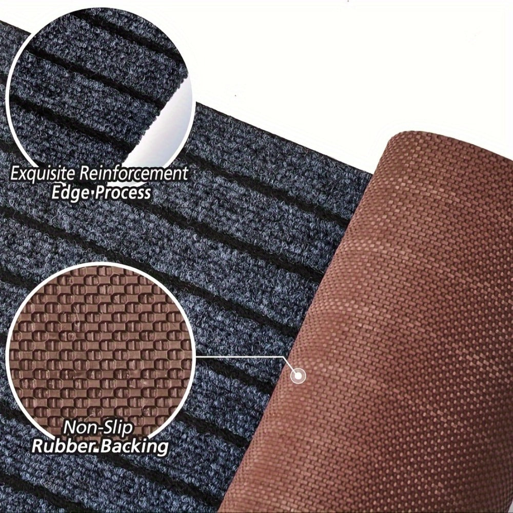 Runner Carpet with Rubber Backing - Non-Slip 1800G/sqm Heavy Duty Washable Indoor Outdoor Rug | Hallway, Entryway, Laundry Room & Balcony Runner Mat | Multiple Sizes & Colors