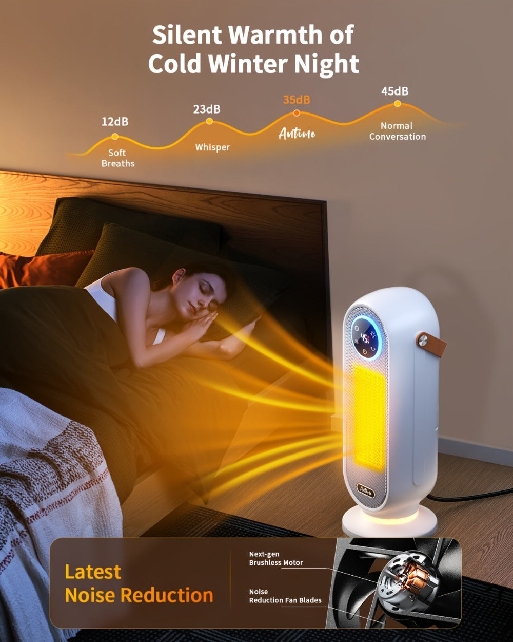 Space Heater 1500W with Remote Control & Digital Display ¨C Portable Electric Heater for Indoor Use, 90¡ã Oscillation, Overheat Protection, Ultra-Quiet Room Heater for Bedroom, Office & Home