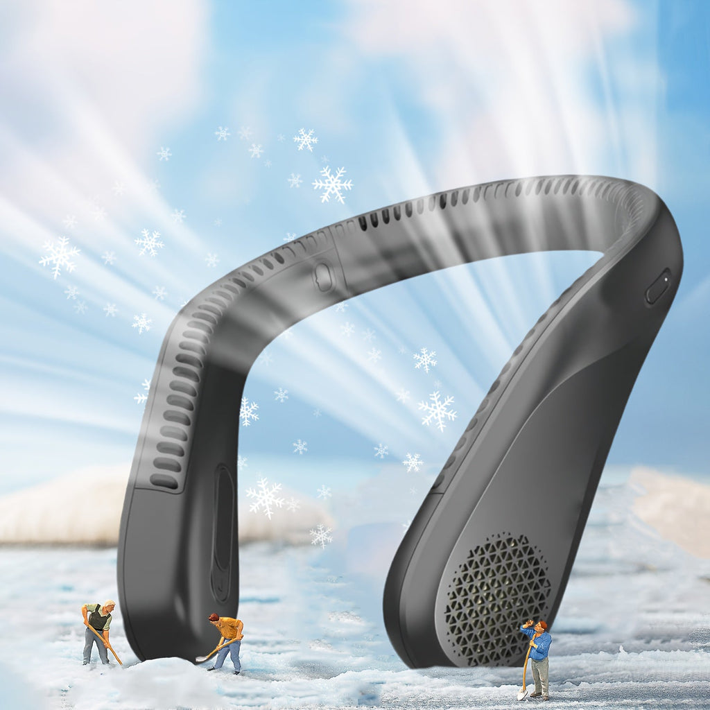 Bladeless Neck Fan Rechargeable, 4 Speed Hands-Free Portable Neck Fan 66 Vents 4-16 Hours Battery, Type-C USB Wearable Cooling Fan Lightweight for Outdoor Hiking Travel BBQ Picnic Fishing Jobsite