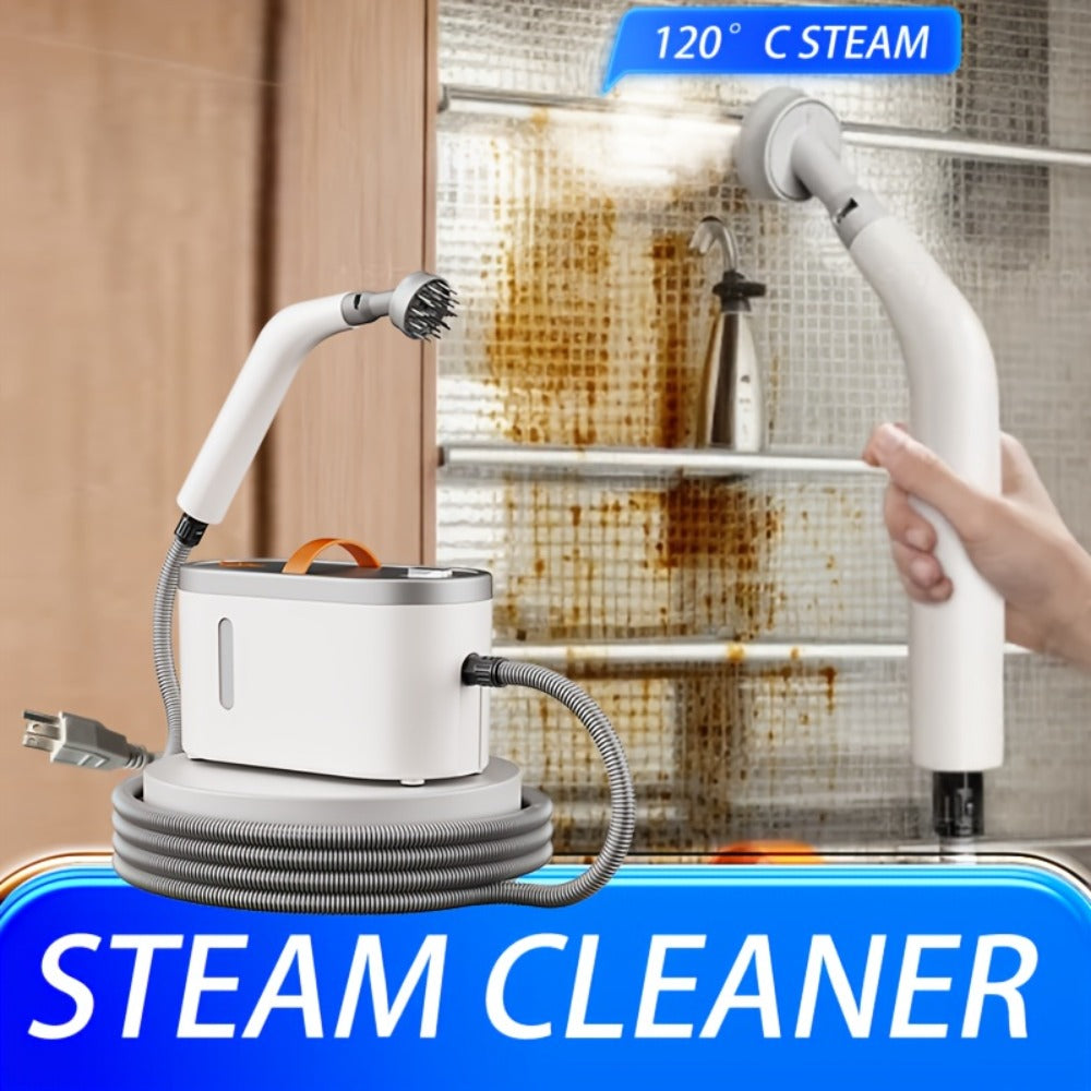 Handheld Steam Cleaner 1200W High Pressure Portable Steam Cleaning Machine for Home, Car, Upholstery, Floors & Gaps - High Power Water Tank, Multi-Surface Steamer with Storage Bag, Regular & Pro Edition