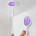 Electric Fly Swatter Racket 4000V ¨C Rechargeable Mosquito Killer Zapper with Auto One-Touch Kill, Detachable Head, USB Type-C Charging, Cordless Bug Zapper for Indoor & Outdoor Use, Pet-Safe Pest Control