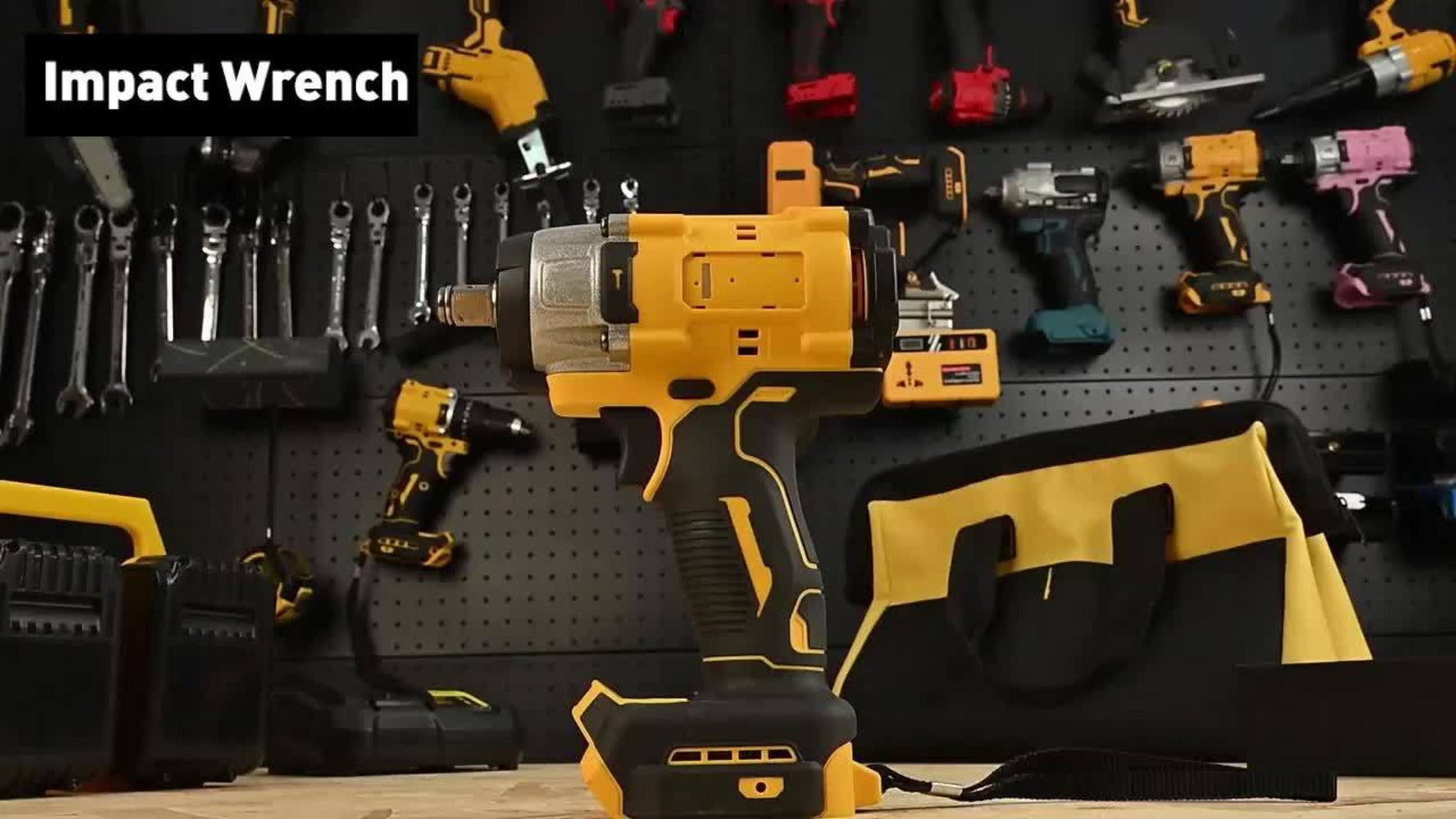 Cordless Impact Wrench 1/2 Inch Brushless ¨C 450N.m 259Ft-lbs High Torque Impact Gun, 3300RPM Variable Speed, 12 Sockets, Fast Charger & Dual Battery Options for Auto Repair & Home Use