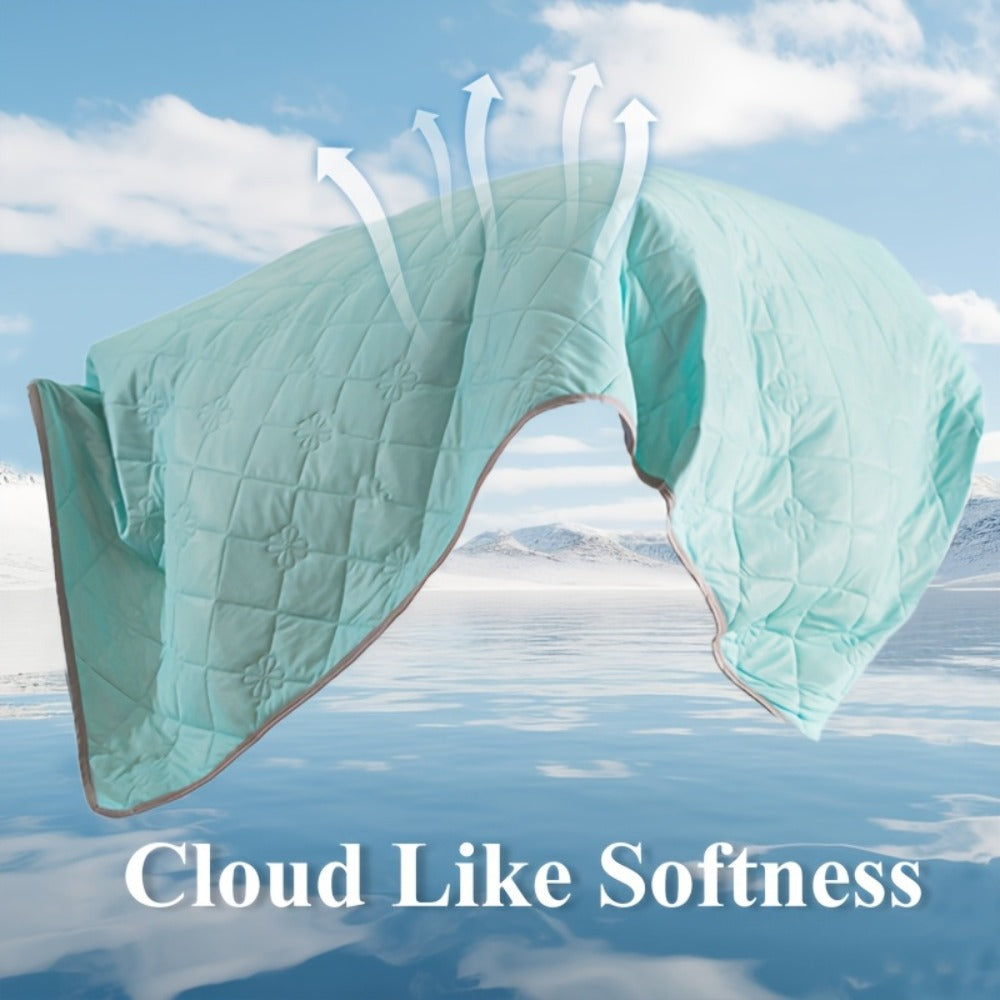 Ultrasonic Embossed Cooling Blanket ¨C 100% Polyester Summer Throw, Breathable Lightweight for Hot Sleepers, Machine Washable, 6 Colors