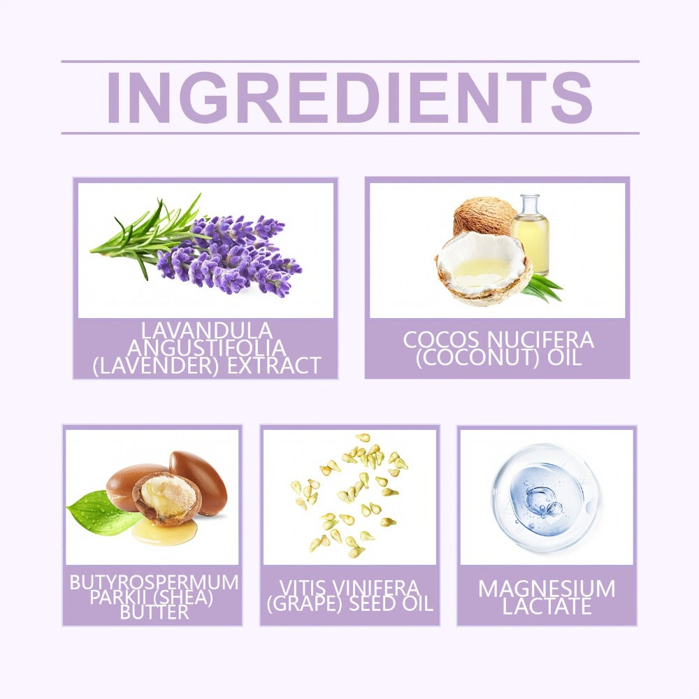 Lavender Magnesium Cream Body Lotion 4oz with Magnesium Chloride Lavender Oil Deep Moisturizing Muscle Relaxing Soothing Skin Nourishing for Women Men
