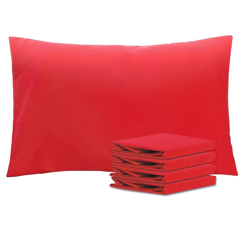 Pillowcases 4 Pack Queen 20x30 ¨C Brushed Microfiber Soft Wrinkle-Free Fade-Resistant Envelope Closure Solid Color 32 Colors