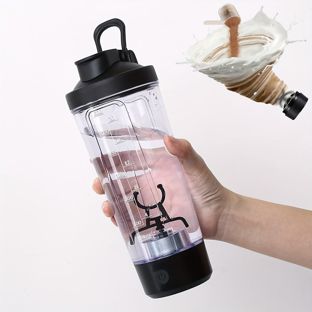 Electric Protein Shaker Bottle 24oz USB Rechargeable Self Stirring Blender Cup BPA Free Portable Gym Mixer for Protein Shakes Meal Replacements Fitness Gift