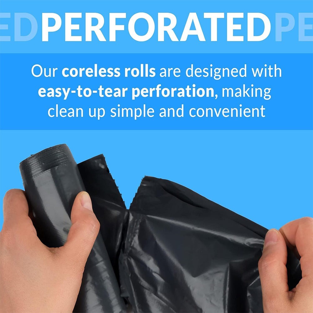 30 Gallon Trash Bags 200 Count ¨C Black Large Garbage Bags, Ultra Strong Leak-Proof, 113.5L Heavy Duty Bags for Kitchen, Industrial, Garden & Commercial Use, 4 Rolls / 2 Boxes Value Pack