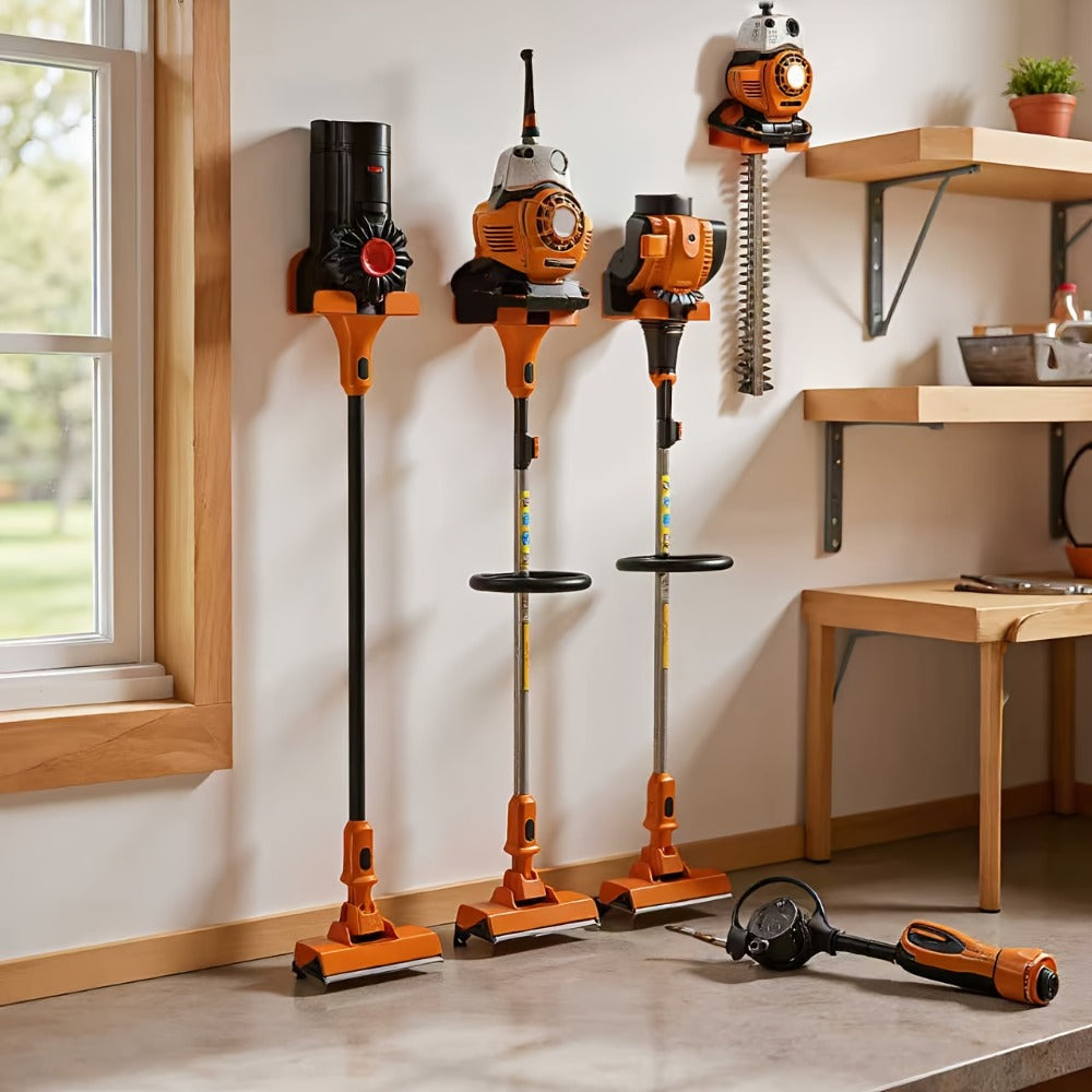 Weed Eater Hanger Wall Mount Trimmer Rack ¨C 8¡± Heavy Duty Garage Storage Hooks for Grass Trimmer, Hedge Trimmer, Leaf Blower & Chainsaw | Garden Power Tool Holder Organizer Wall Bracket | 1/2/4pcs