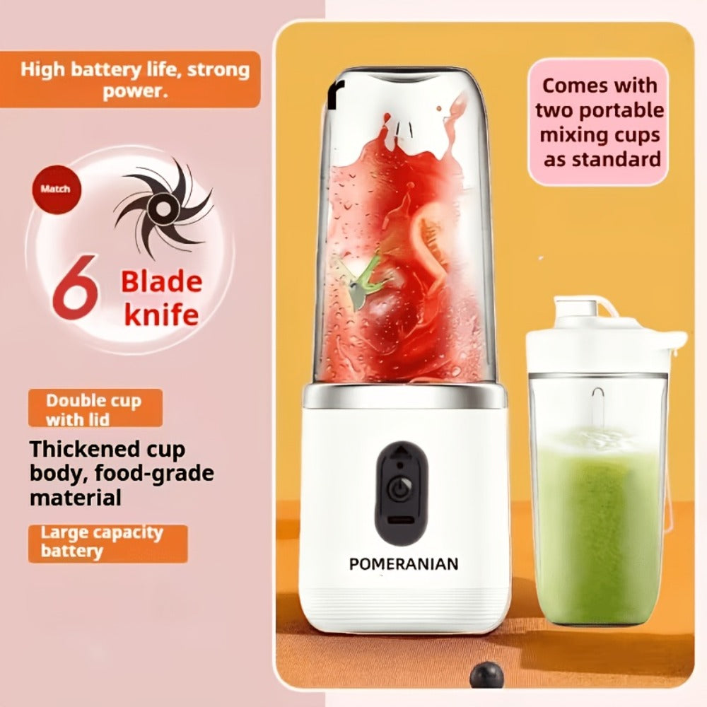 Portable Blender Rechargeable ¨C Mini Personal Juicer for Smoothies, Milkshakes & Juice, USB Charging, Compact & Lightweight for Travel, Outdoor, Camping & Gym, Multiple Capacities & Colors