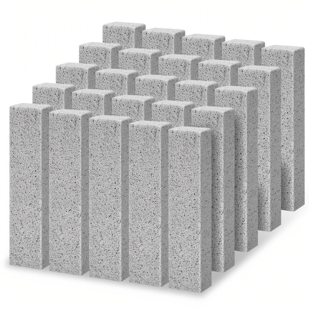 Pumice Stone Cleaning Sticks 25pcs Heavy Duty Scouring Stick for Toilet Bowl Bath Kitchen Pool Tile Grout Hard Water Stain Remover Household Cleaning Supplies