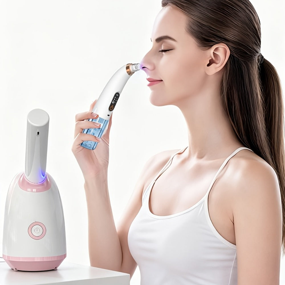 Facial Steamer Nano Ion Mist - Deep Pore Cleansing Home Spa Face Steamer with 360¡ã Rotatable Arm, Blackhead Remover, Portable & Salon-Grade Skin Hydration Beauty Tool