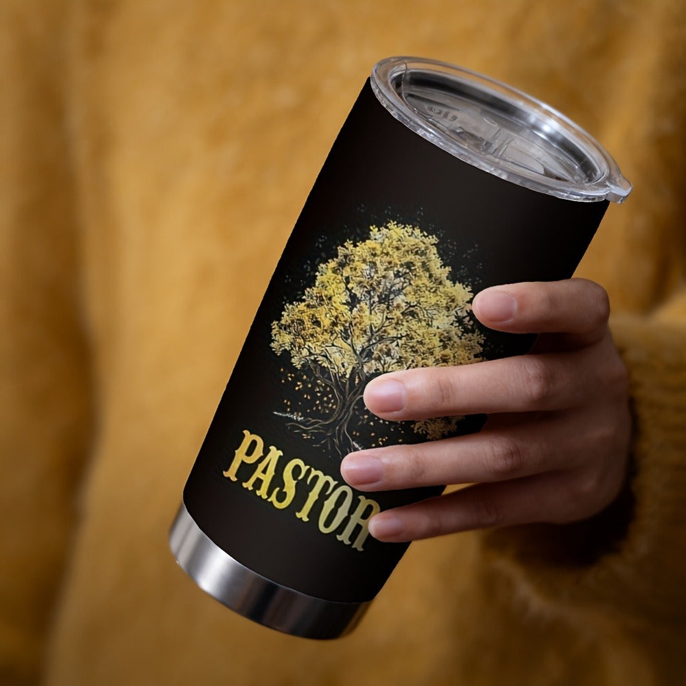 Insulated Tumbler 20oz with Lid & Straw ¨C Tree of Life Stainless Steel Travel Coffee Mug for Hot & Cold Drinks, Camping Cup, Holiday Gift