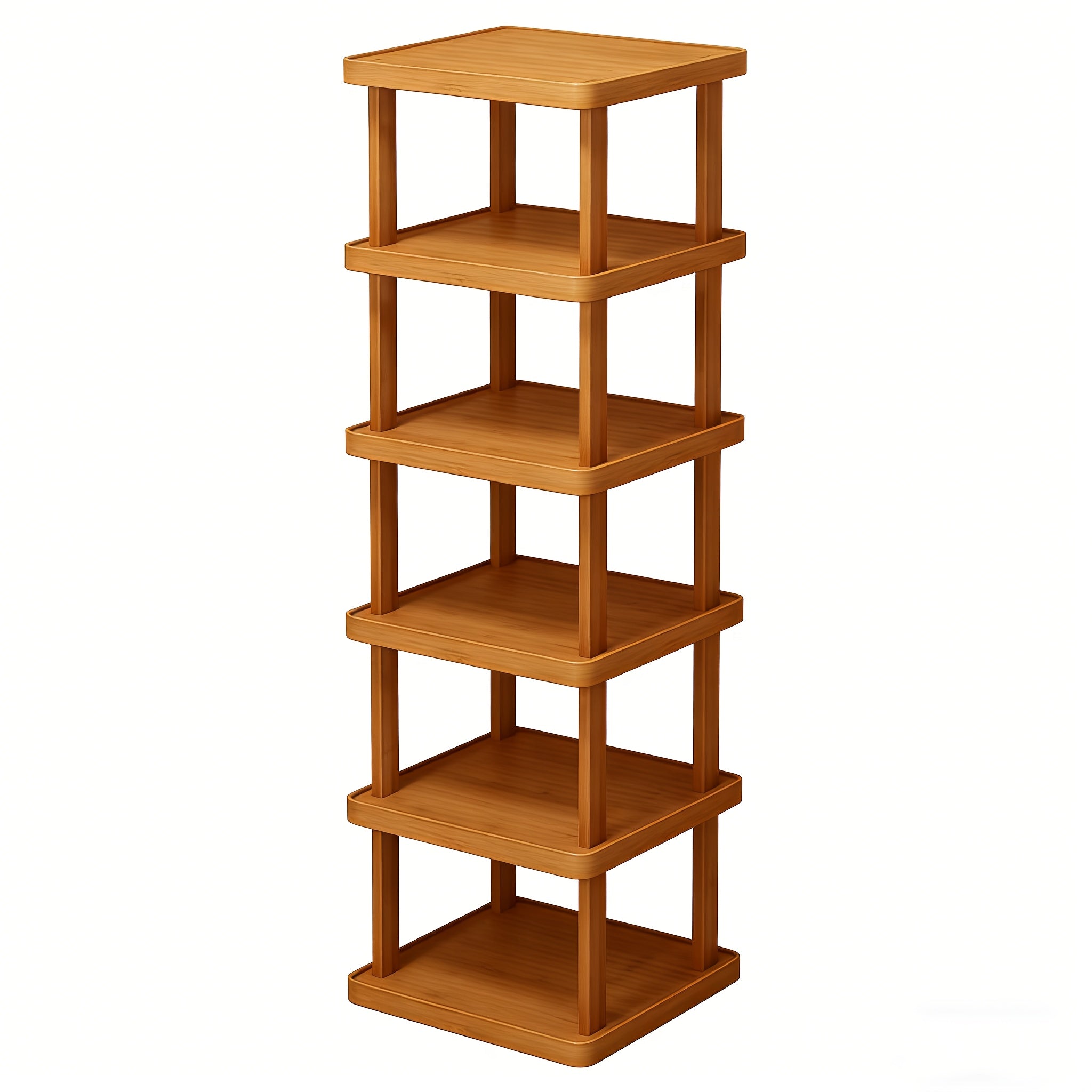 Bamboo Shoe Rack Multi-Tier Freestanding Shoe Organizer Wood Grain Space Saving Shoe Shelf for Entryway, Living Room, Bedroom & Dormitory ¨C 6 or 9 Tier