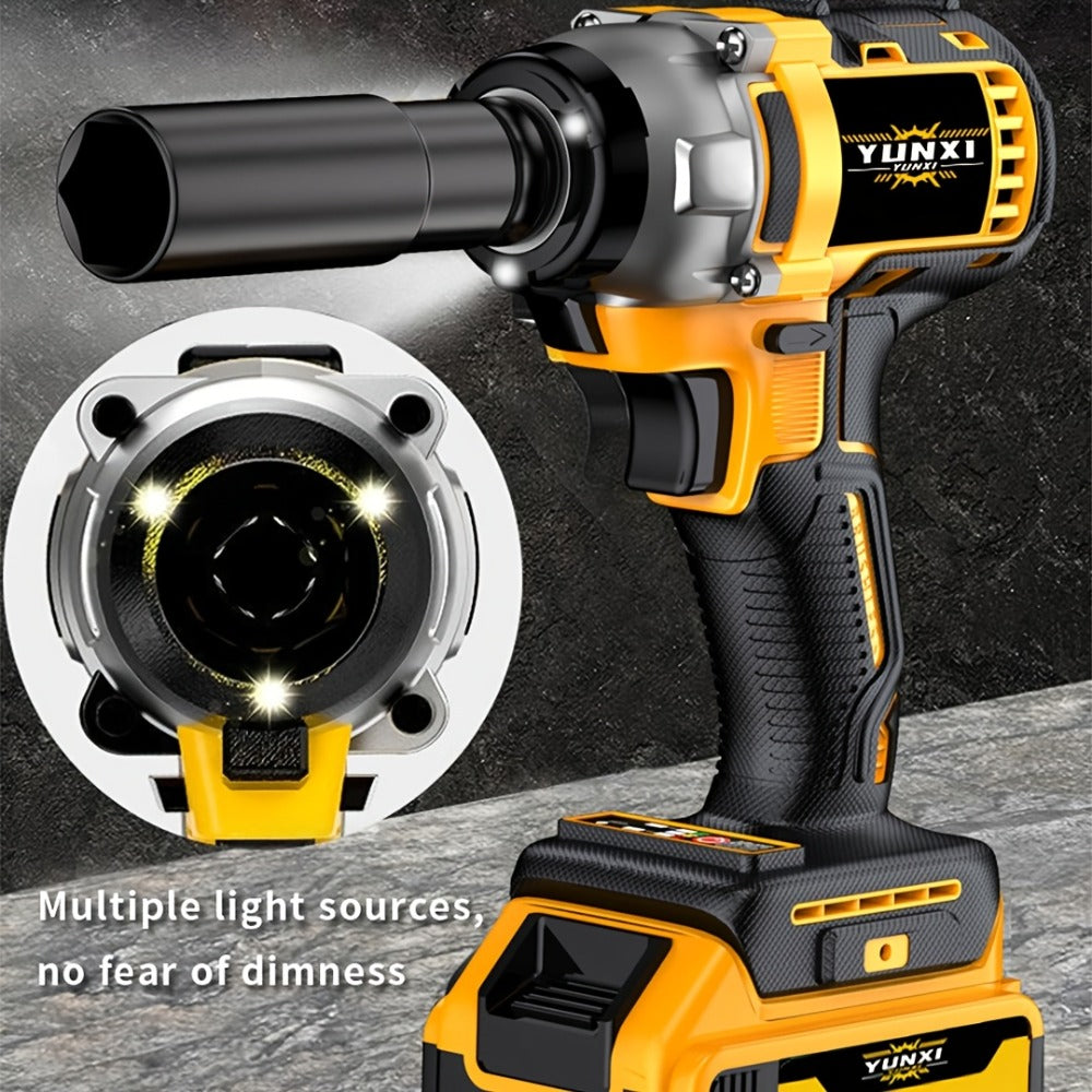 21V Cordless Impact Wrench Kit High Torque Brushless with 4000mAh Rechargeable Battery ¨C Wireless Power Wrench Driver for Car Motorcycle Repair, DIY Home Projects, Gift for Mechanics & Men