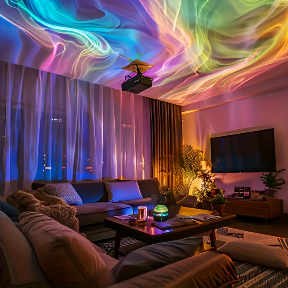 Aurora Borealis Star Projector with Remote ¨C 7 Lighting Effects Galaxy LED Night Light for Bedroom, Camping, Wedding, Party, Halloween & Christmas Decoration