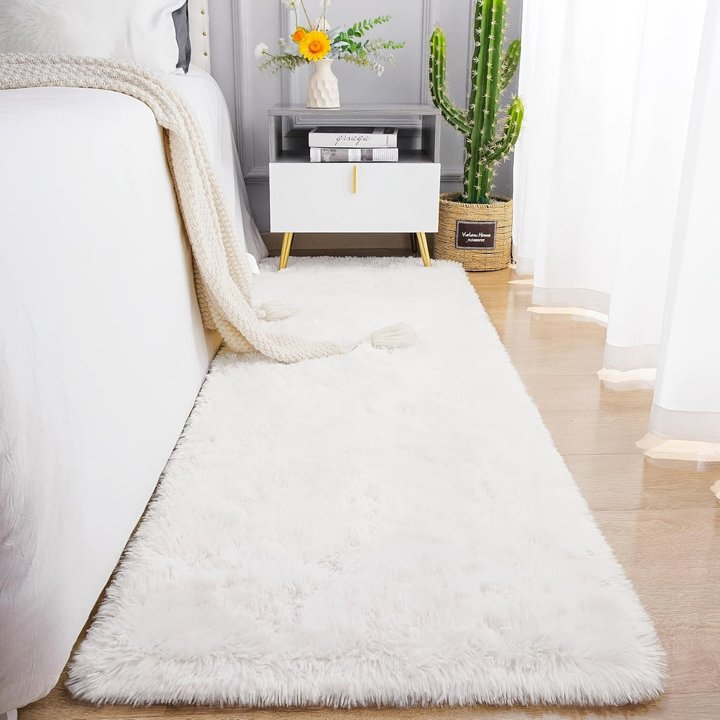 Fluffy Area Rug Tie-Dye Soft Carpet for Living Room Bedroom Office Thickened 1000g/©O Machine-Woven Indoor Mat Multi-Color Multi-Size Dark Gray Light Grey Khaki Pink Black White Purple