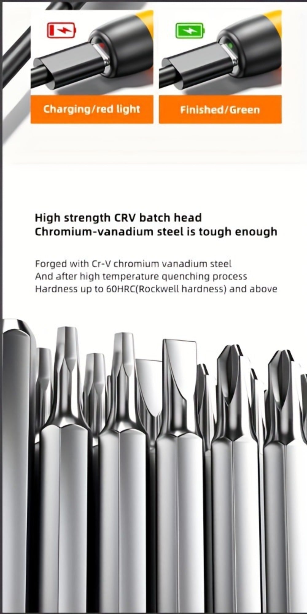 Electric Screwdriver Set 48-in-1, Cordless USB Rechargeable Precision Repair Kit with 38 Magnetic Bits for Phone, Laptop, Camera, Watch