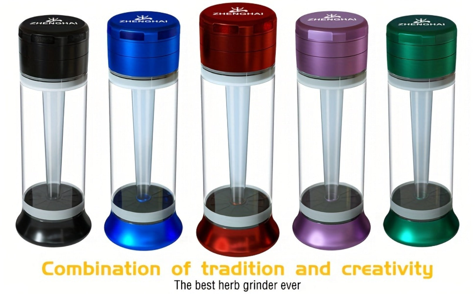 3-in-1 Herb Grinder with Cone Loader & Rolling Machine, Multifunctional Tobacco Grinder Blunt Joint Roller Filling Storage All-in-One with Cleaning Brush, Spice Grinder for Home Use, Black Red Blue