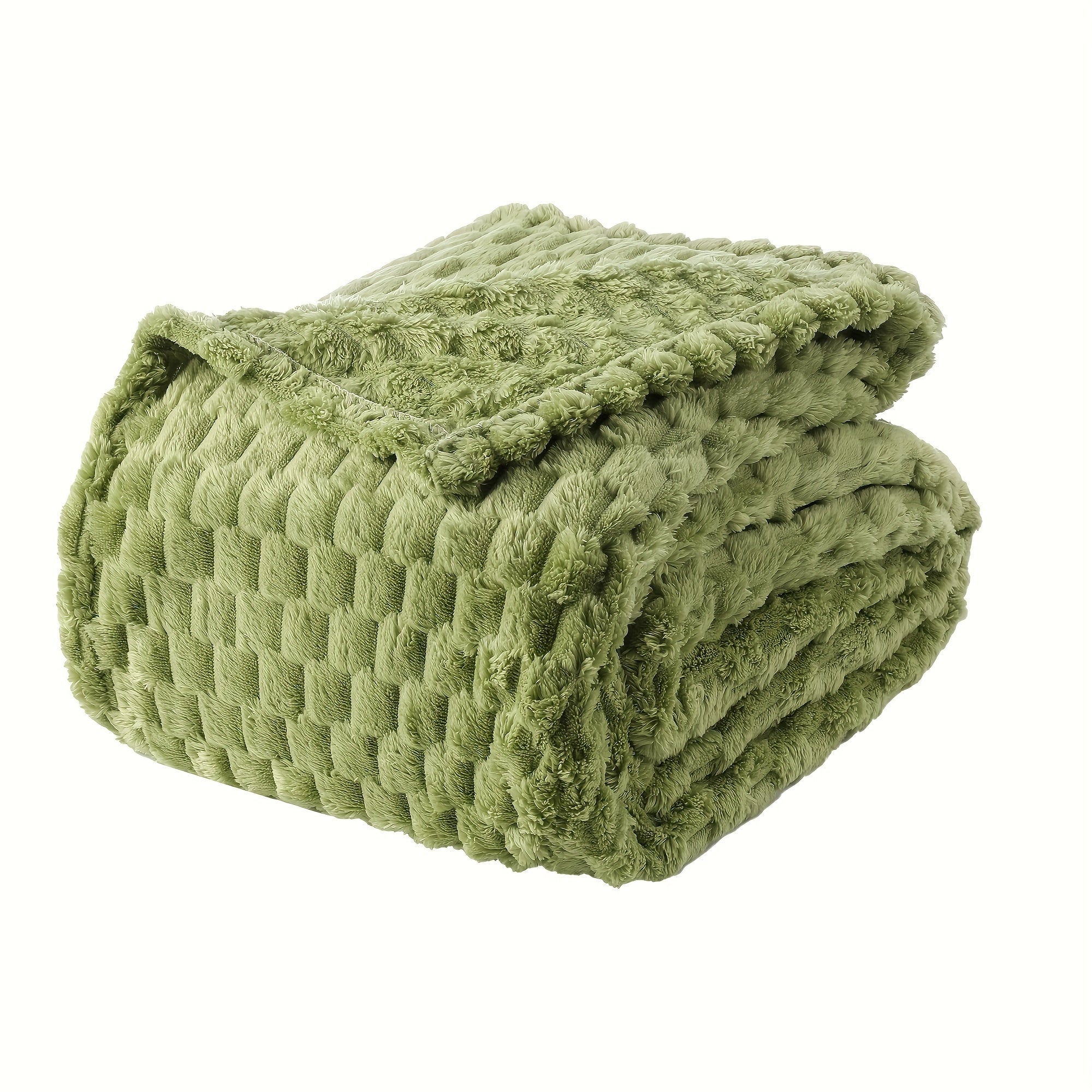 Quilted Flannel Throw Blanket ¨C 180-200gsm Soft Warm All-Season Bed Cover, 17 Patterns, Rhinestone & Checker Designs, 2 Sizes
