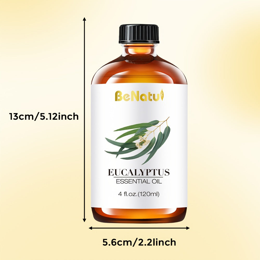 Essential Oil 120ml 4oz Pure Aromatherapy Oils for Diffuser Humidifier Candle Soap Making Lavender Peppermint Eucalyptus Frankincense Lemon Rosemary Lemongrass Vanilla Argan