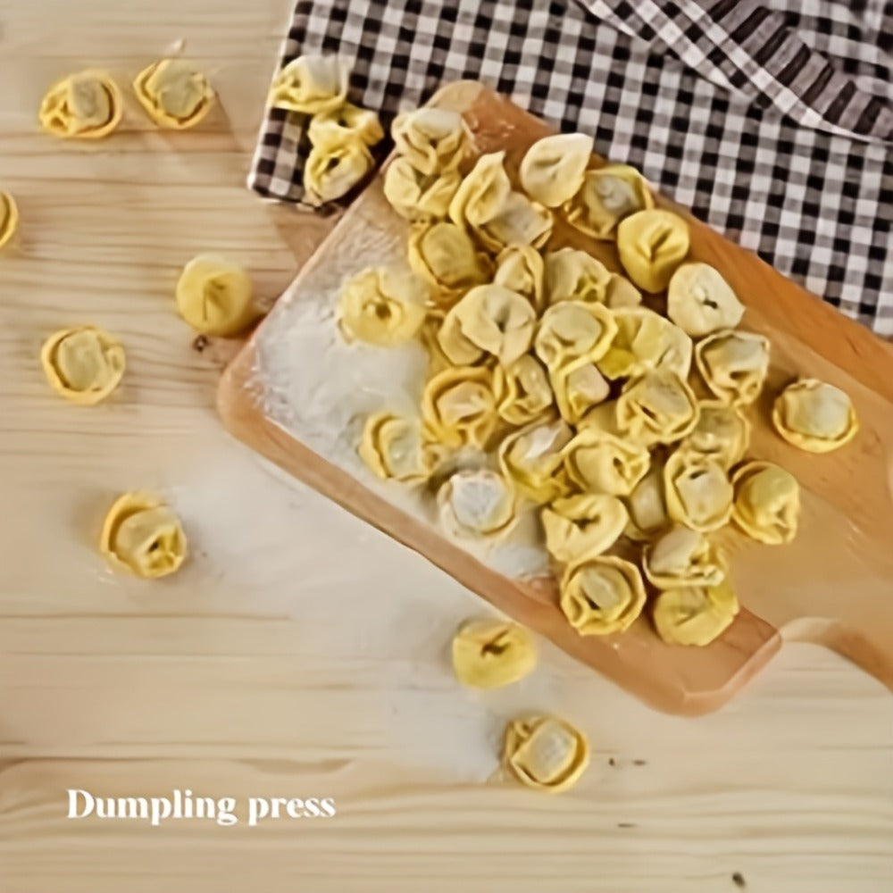 13PCS Dumpling Maker Set - Stainless Steel Ravioli Pierogi Cutter Tools with Wooden Handles