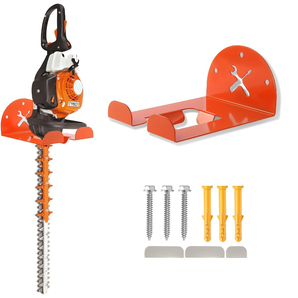 Weed Eater Hanger Wall Mount Trimmer Rack ¨C 8¡± Heavy Duty Garage Storage Hooks for Grass Trimmer, Hedge Trimmer, Leaf Blower & Chainsaw | Garden Power Tool Holder Organizer Wall Bracket | 1/2/4pcs