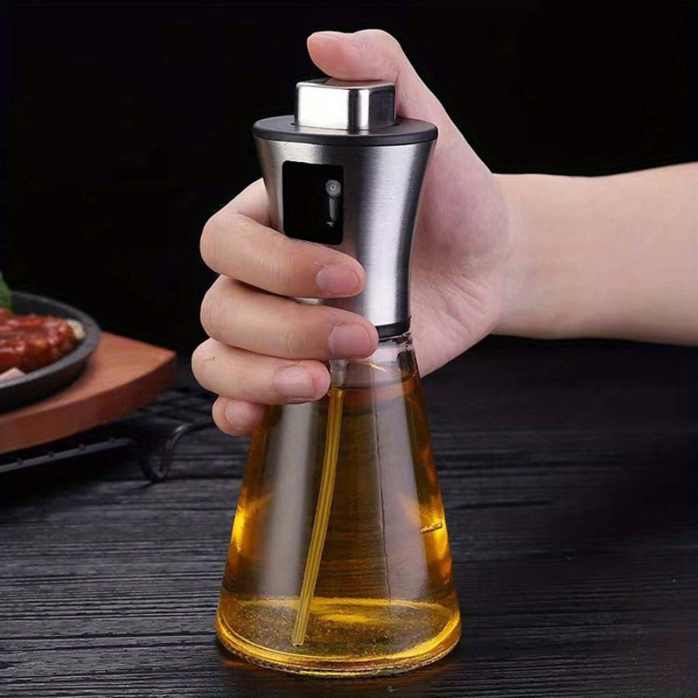Oil Sprayer for Cooking Stainless Steel ¨C Pressurized Glass Olive Oil Spray Bottle for Kitchen BBQ Grilling Baking Air Fryer