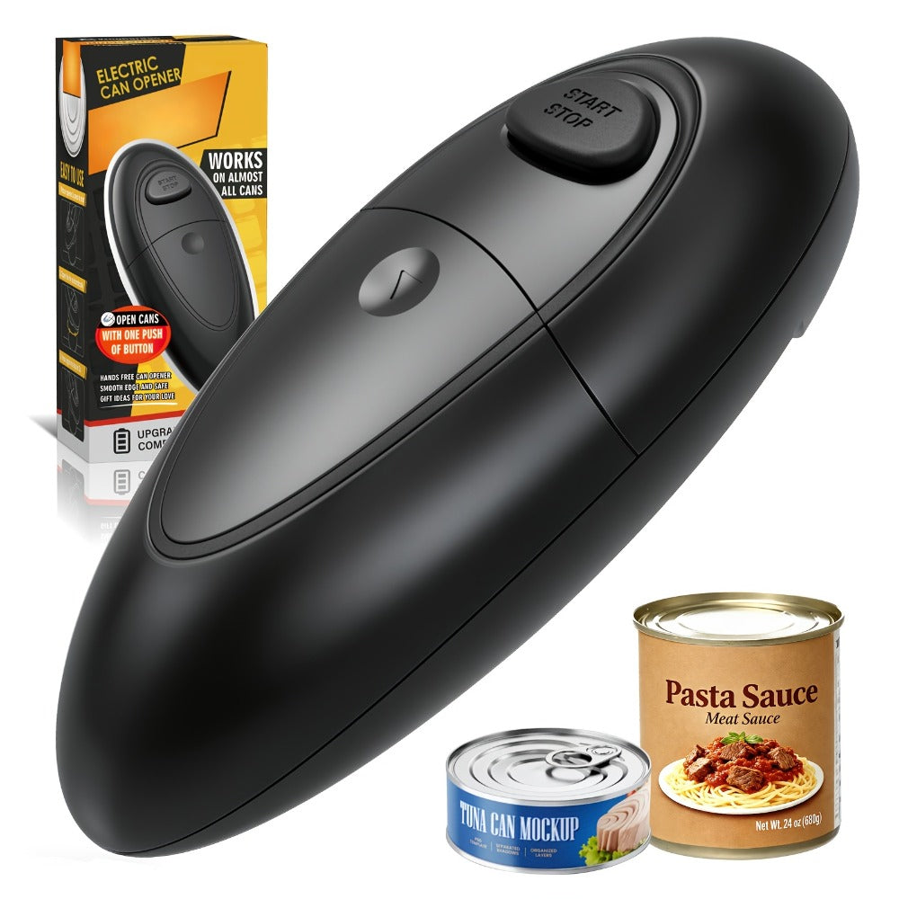 Electric Can Opener One-Touch Automatic ¨C Smooth Edge Battery Operated Handheld Opener for All Can Sizes, Best Kitchen Gadget for Seniors, Arthritis & Weak Hands, Great Gift Idea