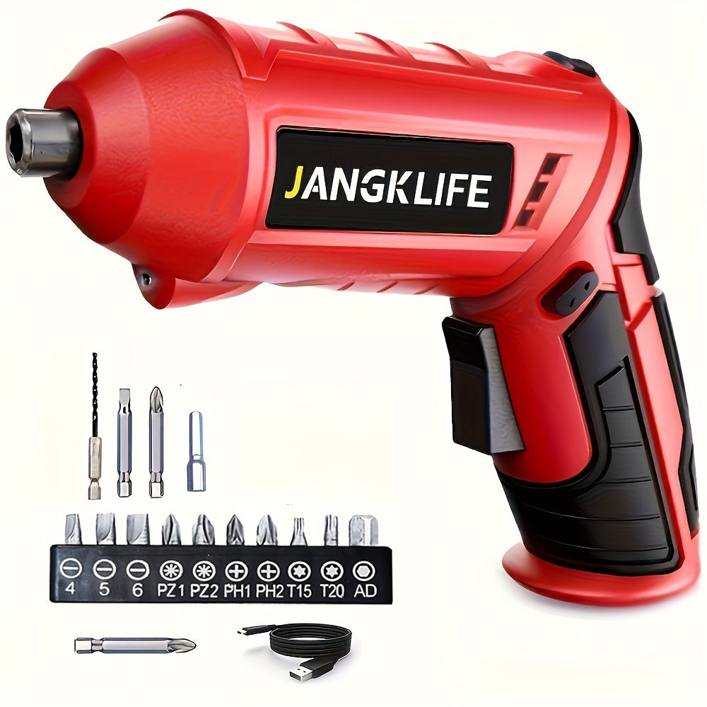 Electric Screwdriver Set 16pcs, 90¡ã Rotatable Foldable Cordless Screwdriver Kit with 1200mAh Rechargeable Battery & Bits
