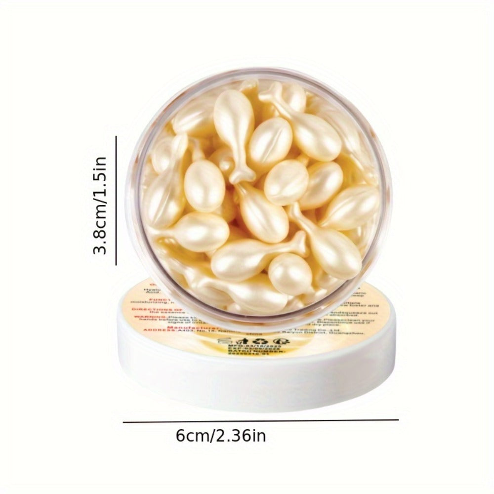 Hyaluronic Acid Collagen Facial Gel Capsules 360pcs (2 Boxes x 180pcs) - Deep Moisturizing Face Neck Serum Capsules for All Skin Types - Anti-Aging Firming Youthful Complexion Travel Size Skincare