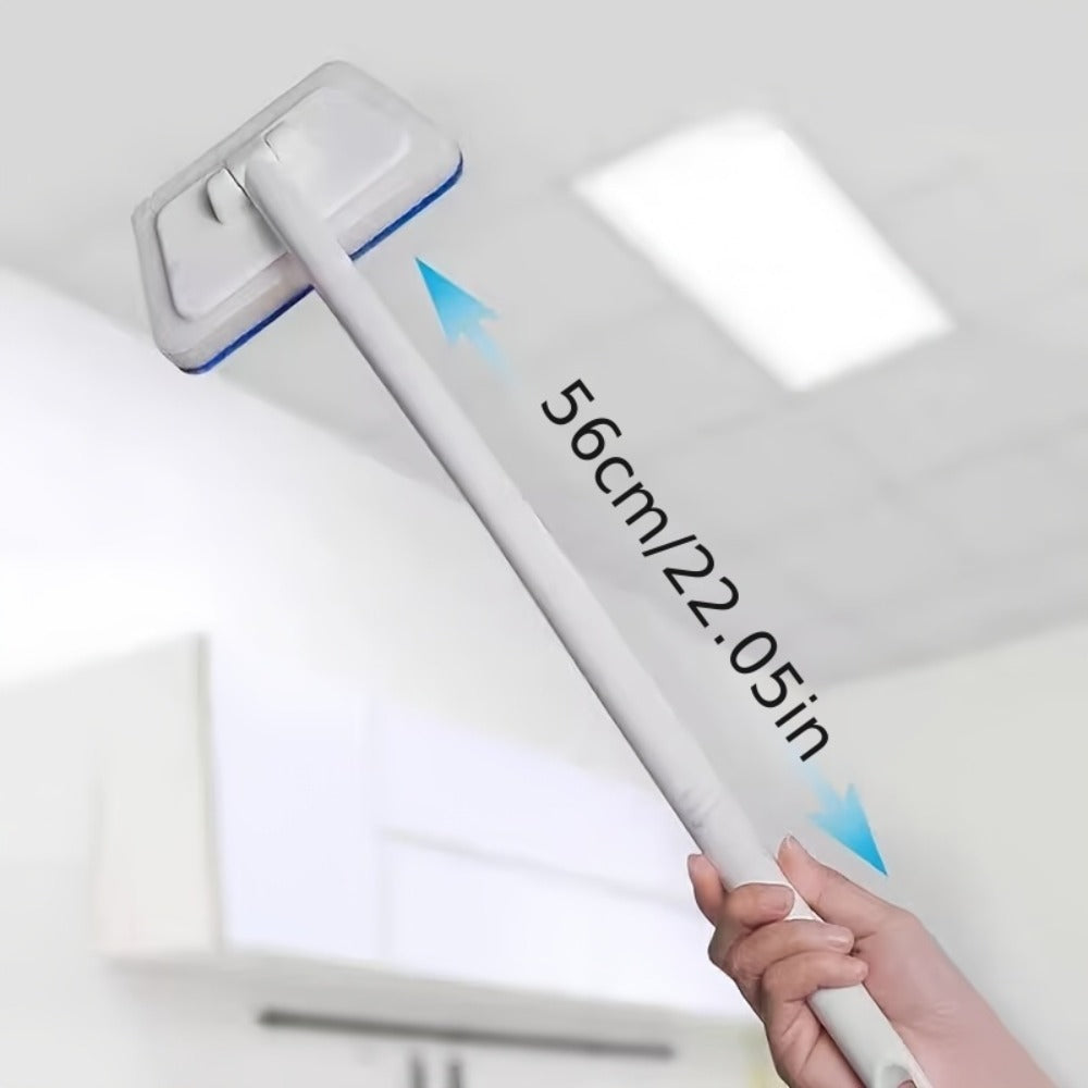 Long Handle Sponge Brush Set with Replaceable Heads for Kitchen Bathroom Tile Bathtub Cleaning ¨C 1 Handle + 6/10/15 Brush Heads, Thickened Durable Scrubber