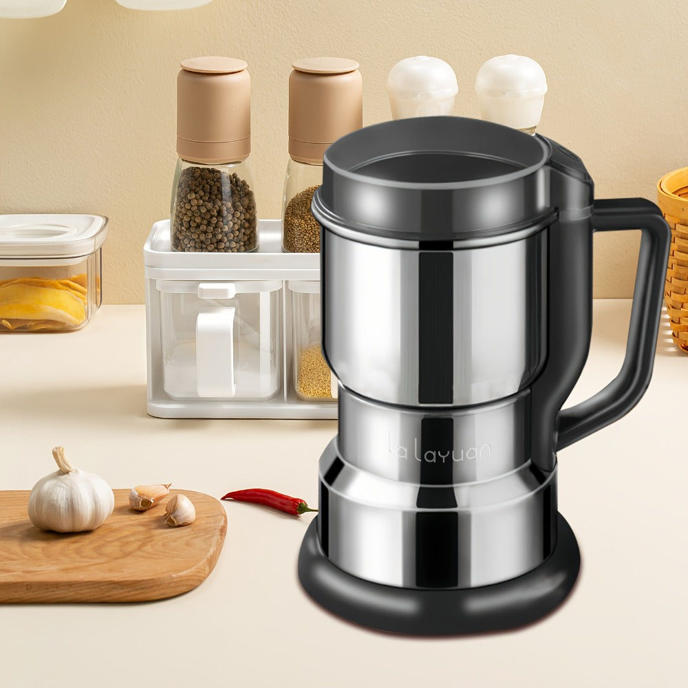 Coffee Bean Grinder 300W 8-Blade Stainless Steel 400g 14oz Large Capacity Up to 36 Cups 10-Second Fast Grinding Spice Grain Nut Dry Food Processor One-Touch Button