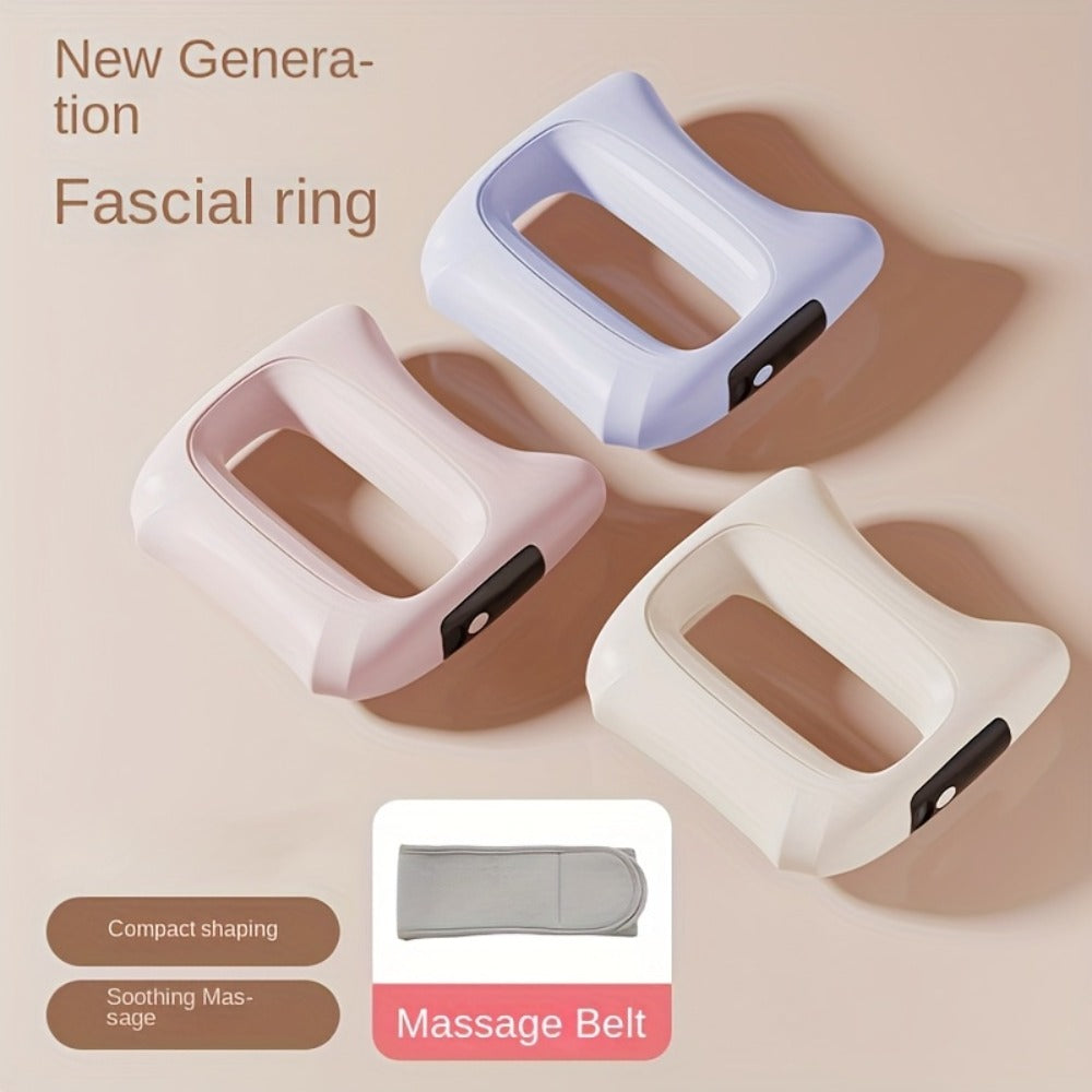 Massage Ring Fascia Massager ¨C Mini Neck Waist & Full Body Muscle Relaxing Ring with Massage Belt, Multi-Function Fitness Relaxation Tool for Back, Waist & Neck, Portable Gift for Men Women