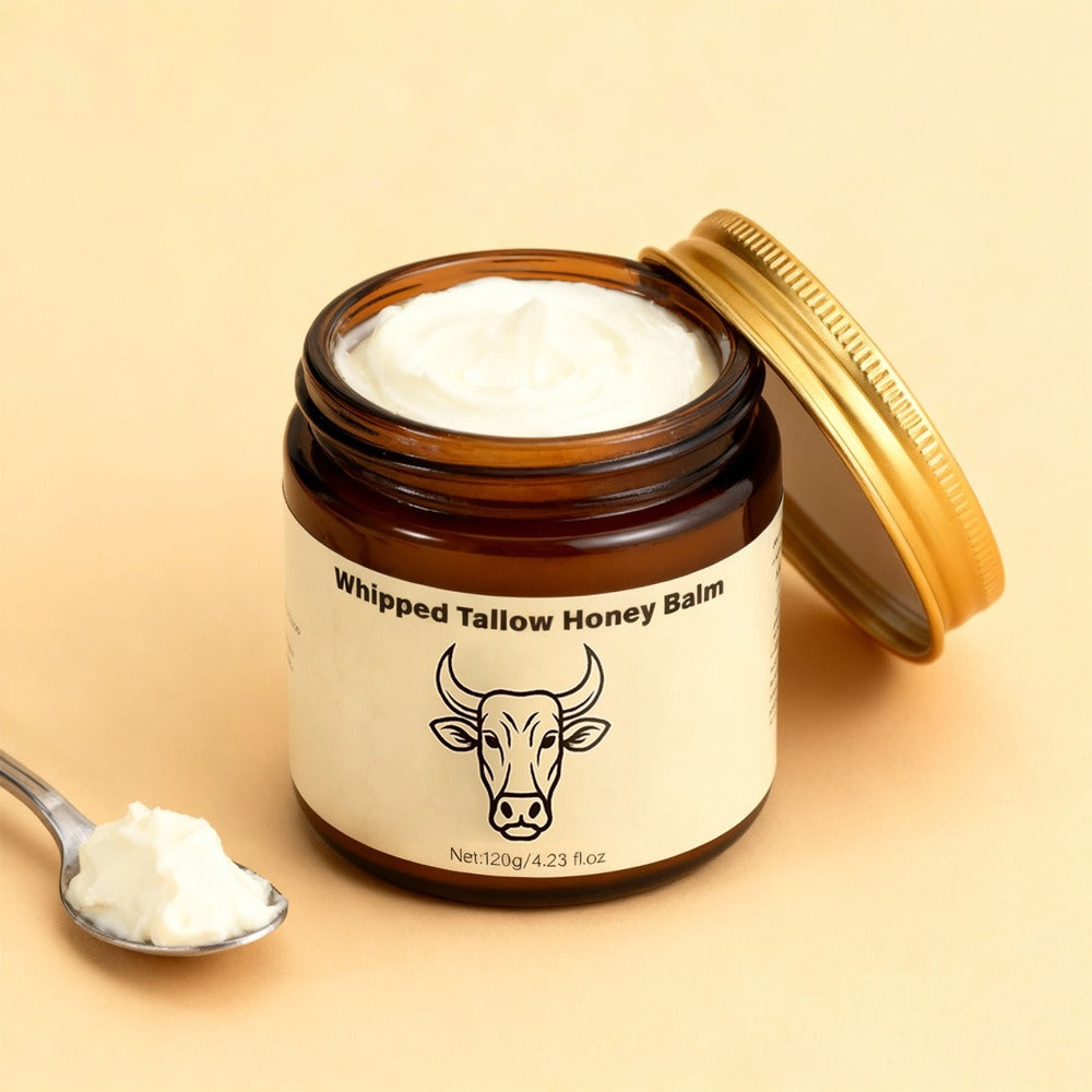 Grass-Fed Butter Whipped Moisturizing Cream 2pcs - Natural Honey-Infused Formula for Face & Body | Deep Hydration, Moisture Lock | Sensitive Skin | Men & Women | Handcrafted