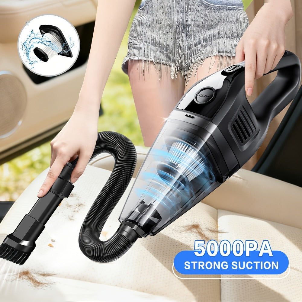 Cordless Handheld Vacuum Cleaner 5KPa 40dB Quiet Lightweight Rechargeable with Crevice Tool for Home Kitchen Car Office Pet Hair