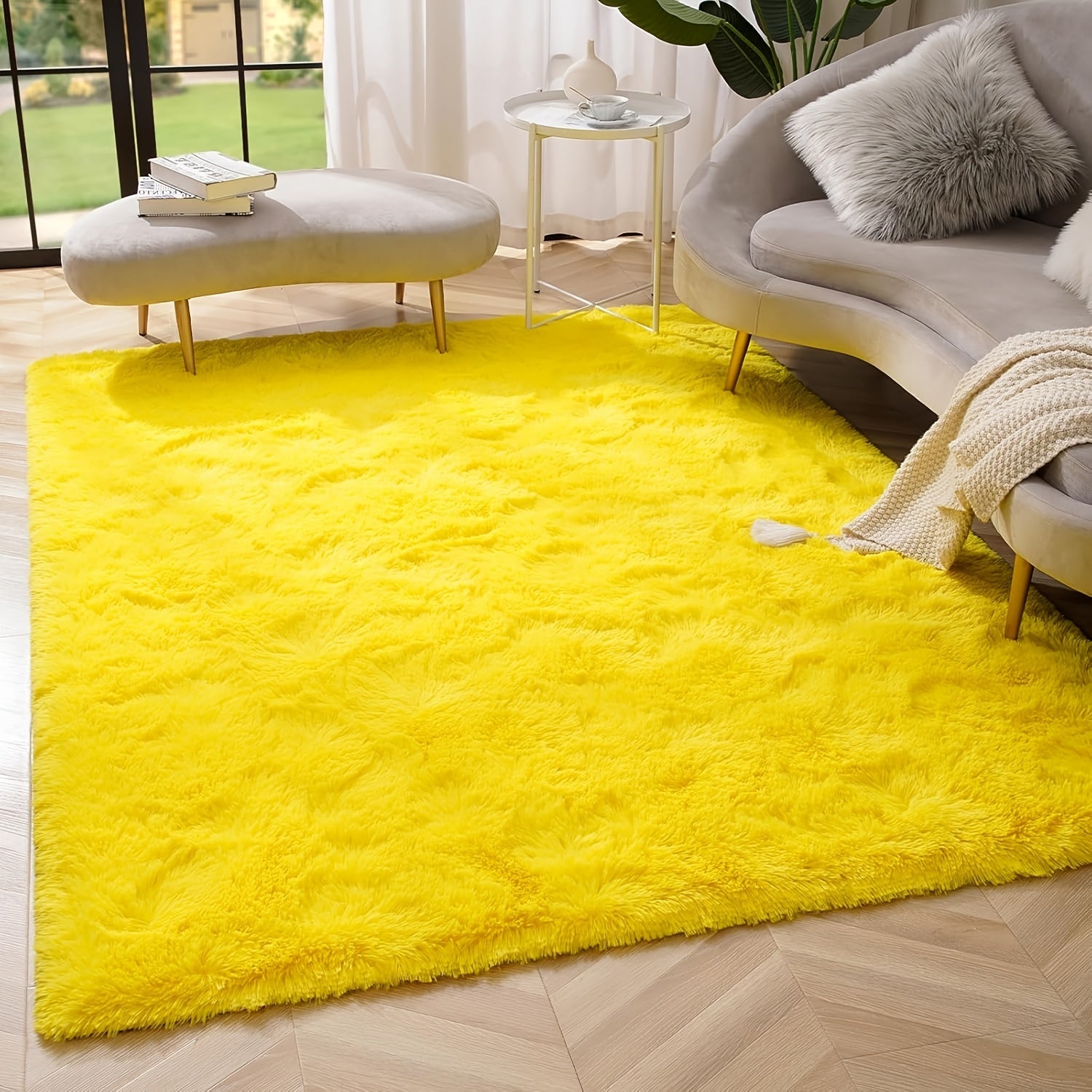 Fluffy Area Rug Large Soft Shag Carpet for Living Room Bedroom ¨C Non-Slip Ultra Thick Plush Floor Mat, Multiple Sizes & Colors, Home Decor
