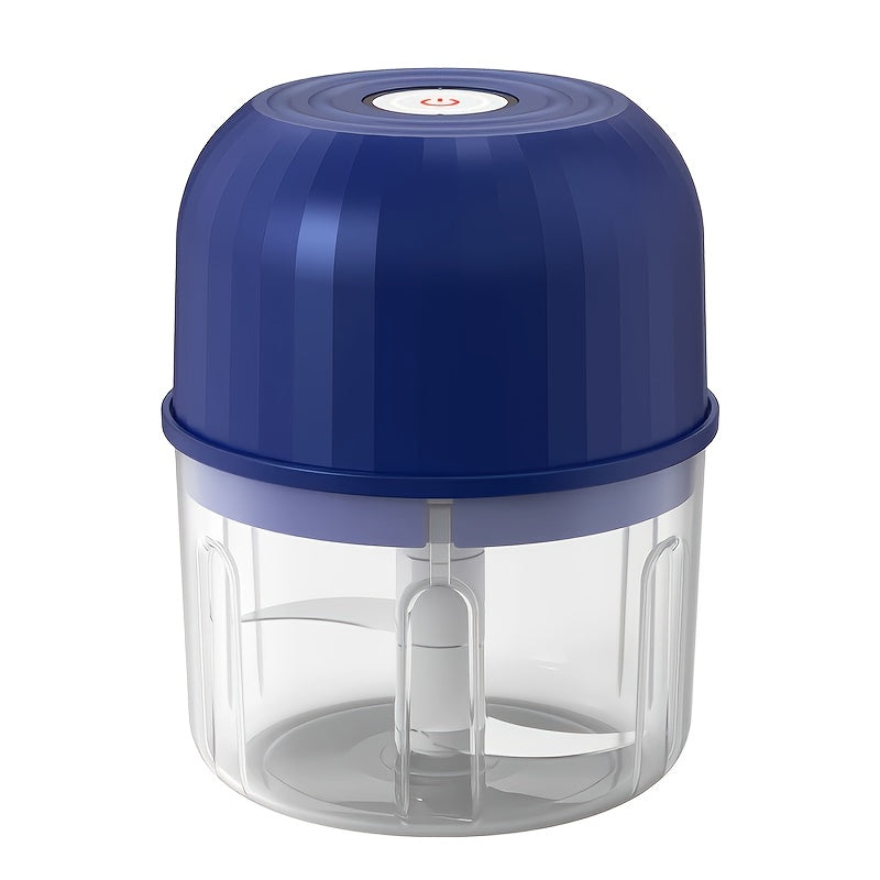 Electric Garlic Chopper & Mini Food Processor ¨C Rechargeable USB Portable Garlic Mincer with 2-Cup Container | Multi-Function Meat Grinder Vegetable Chopper Kitchen Gadget for Garlic Onion Ginger
