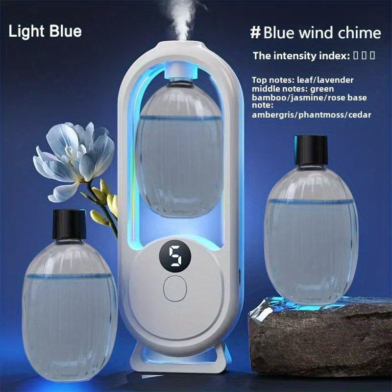 Aroma Diffuser with Essential Oils Set Cool Mist Humidifier 5 Settings for Bedroom Living Room Hotel Spa Yoga Home Relaxation Aromatherapy Diffuser Gift Set with 1 or 3 Essential Oil Bottles