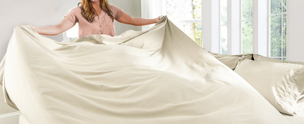 Bed Sheet Set Deep Pocket Soft Microfiber - Fitted Sheet Flat Sheet & Pillowcases Twin Full Queen King - Cooling Breathable Fade Resistant Sheets for Daily Use Dorms Guest Rooms