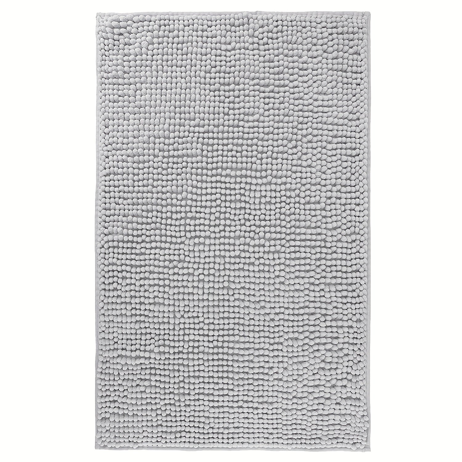 Chenille Bath Rug Extra Thick Soft Absorbent Non-Slip Bathroom Mat Machine Washable, Multiple Sizes & Colors