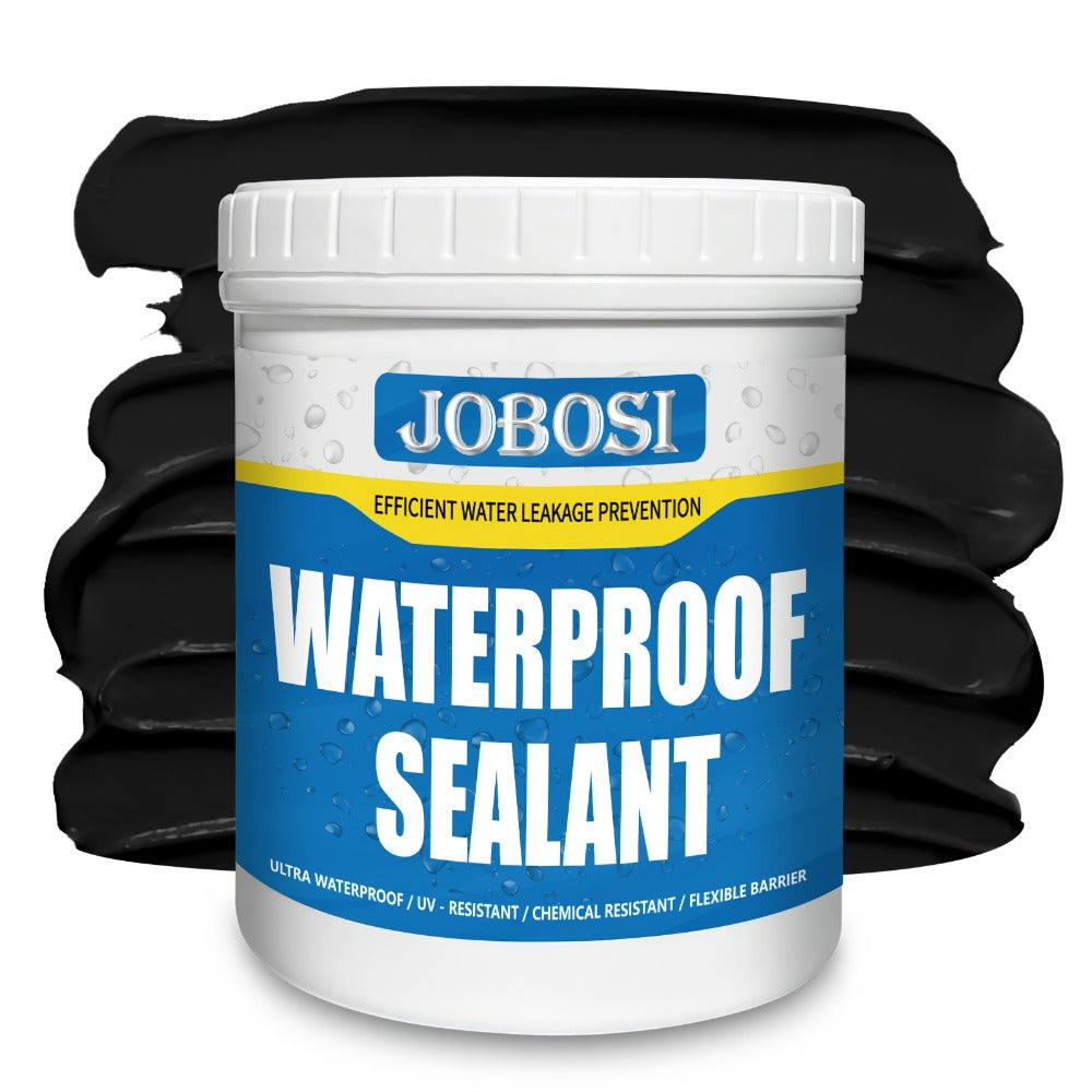Waterproof Sealant Liquid Glue 32oz 1KG Leak Repair Agent ¨C Indoor Outdoor Waterproof Coating for Roof Basement Wall Pipe Crack Sealing, Transparent & Black, Strong Adhesive Waterproof Repair Glue