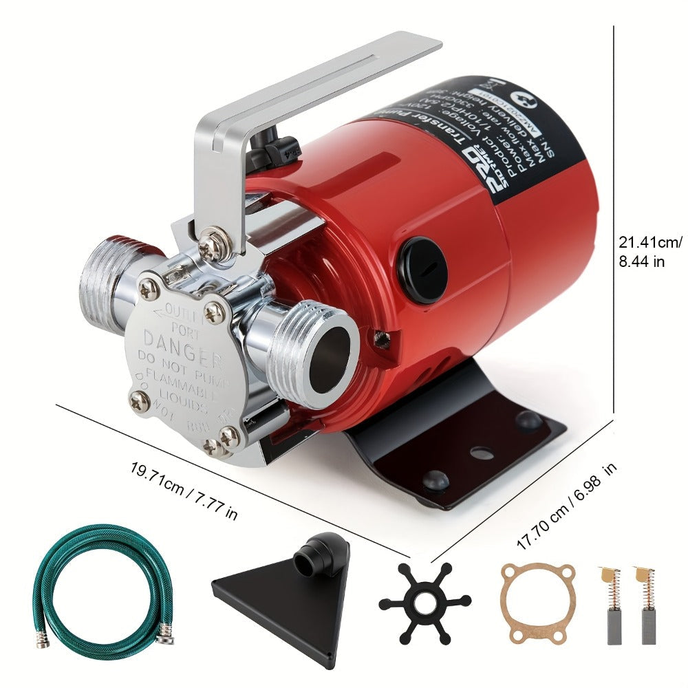 Portable Electric Water Pump 330 GPH ¨C 1/10 HP 120V Heavy Duty Utility Pump with Hose, High-Flow Water Transfer Pump for Pool Drain, Flood Removal, Sump, Aquarium & Household Water Transfer (AC)