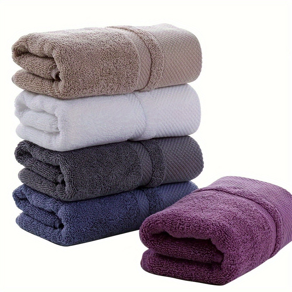 100% Cotton Bath Towel 500GSM Ultra Absorbent Soft Quick Dry Thick Hand Towel for Bathroom Gym Machine Washable Khaki Purple Blue Gray Green White 6-Pack Colorful