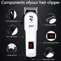 Hair Grooming Kit for Men - Electric Hair Clipper Set with Digital LCD Display, USB Rechargeable, Professional Barbershop Quality for Home Use, Holiday Father's Day Valentine's Day Gift