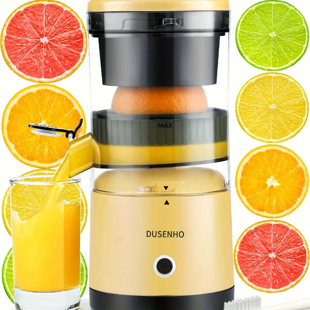 Electric Citrus Juicer Rechargeable USB-C ¨C Portable Electric Orange Juicer Machine with 45W Motor, BPA-Free, Quiet Operation, Cleaning Brush Included, for Orange Lemon Lime