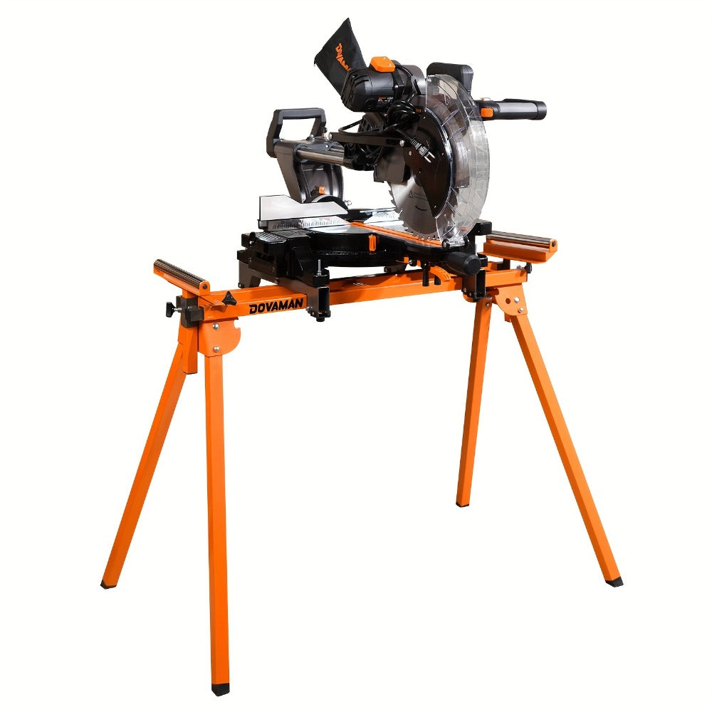 Miter Saw Stand with 78-1/8¡± Sliding Rail ¨C 3-Step Quick Fold, 22LB Lightweight, 330LB Capacity, Universal Fit for DeWalt Makita Bosch & Most Miter Saw Brands