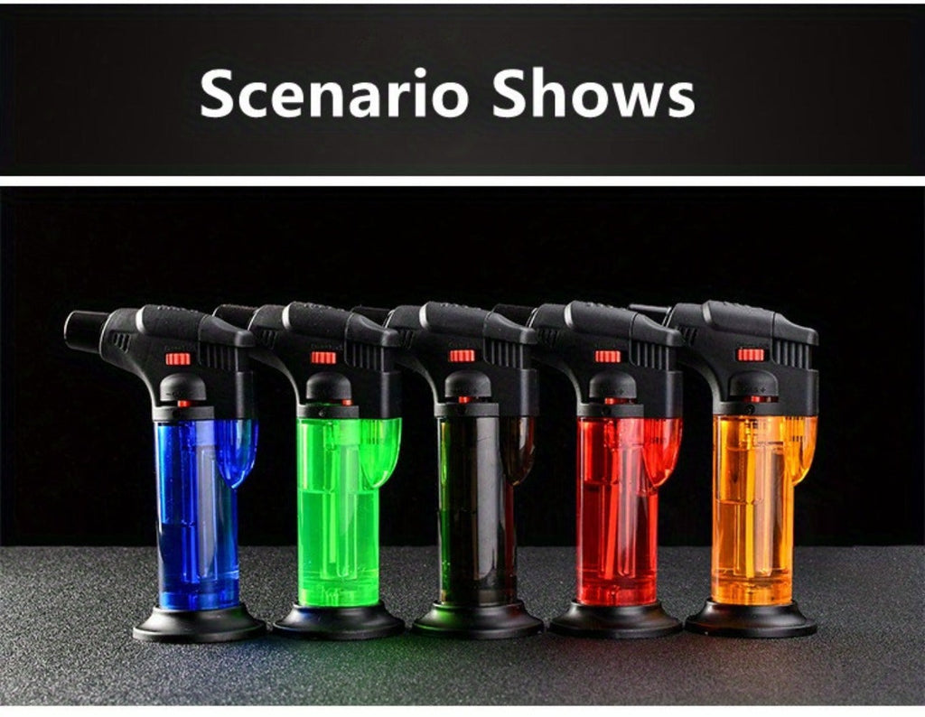 Butane Torch Lighter 6pcs Big Jet Flame Refillable & Adjustable Mini Blow Torch - Gift Box Set for Camping, Grill, BBQ, Culinary, Soldering & Welding | Butane Not Included